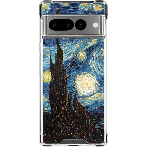 Vincent Van Gogh The Starry Night Google Pixel 7 Pro Clear Case